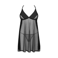 Пеньюар та трусики Obsessive Latinesa babydoll &amp; thong M/L — Переглянути зображення 4