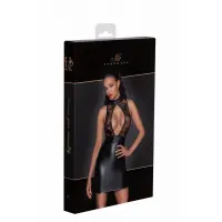 Сукня Noir Handmade F241 Short dress with powerwetlook skirt and tulle top, XL — Переглянути зображення 7