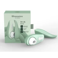 Вакуумний кліторальний стимулятор Womanizer Liberty 2 Sage, 8 режимів, магнітна кришечка — Переглянути зображення 9