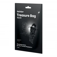 Мішок для секс-іграшок Satisfyer Treasure Bag M, чорний, на шнурку — Переглянути зображення 3