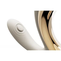 Вібратор-пульсатор з вакуумною насадкою Zalo – Talis G-Spot PulseWave Vibrator Ivory White — Переглянути зображення 6