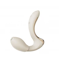 Вібратор-пульсатор з вакуумною насадкою Zalo – Talis G-Spot PulseWave Vibrator Ivory White — Переглянути зображення 2