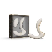 Вібратор-пульсатор з вакуумною насадкою Zalo – Talis G-Spot PulseWave Vibrator Ivory White — Переглянути зображення 8