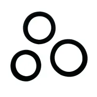 Набір ерекційних кілець Alive Sensual Pleasure Rings, 3 розміри, чорні, дуже еластичні — Переглянути зображення 1