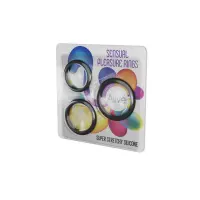Набір ерекційних кілець Alive Sensual Pleasure Rings, 3 розміри, чорні, дуже еластичні — Переглянути зображення 4
