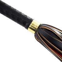 Флогер LOCKINK SEVANDA Red &amp; Black Braided Tail Flogger, червоно-чорний, хвости з вузликами — Переглянути зображення 5