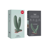 Двойной фаллоимитатор Fun Factory RYDE wild olive, гибкие стволы, присоска — Просмотреть изображение 10