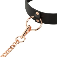 Нашийник з повідцем Rosy Gold - Collar with Leash - Black — Переглянути зображення 6