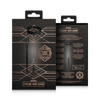 Нашийник з повідцем Rosy Gold - Collar with Leash - Black — Переглянути зображення 7