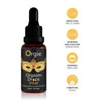 Збуджувальні краплі для клітора Orgie Orgasm Drops Vibe!, 15 мл, тепло-холод, ефект вібрації — Просмотреть изображение 3