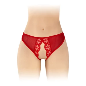 Трусики з відкритим доступом Fashion Secret Ambre Red, сітка