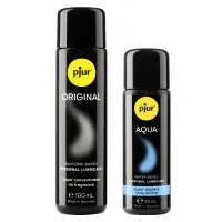 Ювілейний набір лубрикантів pjur 30th Anniversary Gift Set: Original 100 мл та Aqua 30 мл — Переглянути зображення 2