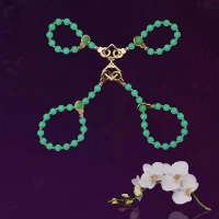 Нефритові наручники та поножі LOCKINK Jade Handcuffs &amp; Anklecuffs — Переглянути зображення 2