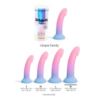 Дилдо з кольоровим градієнтом Love To Love DILDOLLS - UTOPIA XL ультрам'який — Переглянути зображення 4