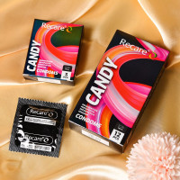 Презервативи Holographic Recare Delay Candy Condoms 3 шт, пролонгувальний ефект, цукерковий аромат