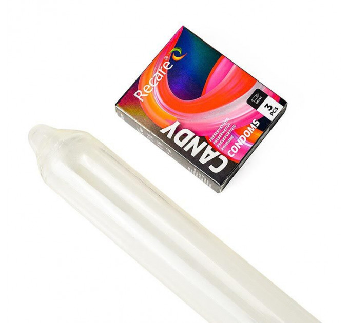 Презервативи Holographic Recare Delay Candy Condoms 3 шт, пролонгувальний ефект, цукерковий аромат