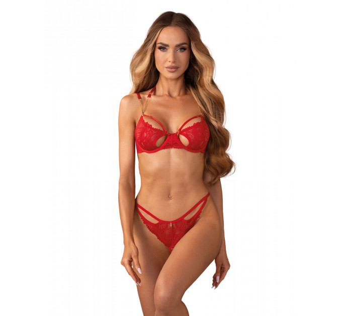 Комплект Obsessive Matildea 2-pcs crotchless set S/M