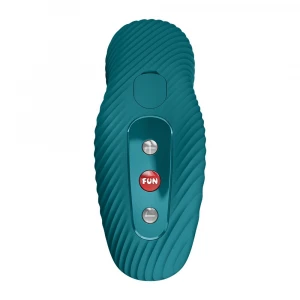Накладний вібратор Fun Factory LAYA III Bottle Green, ефект постукування пальцем