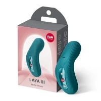 Накладний вібратор Fun Factory LAYA III Bottle Green, ефект постукування пальцем — Переглянути зображення 6