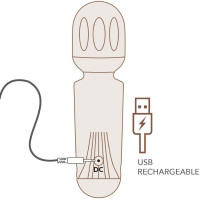 Вібромасажер Rocks Off Mini Wand Violet Dream, 16 режимів — Переглянути зображення 4