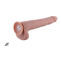 Фаллоимитатор 11.8″ с вибрацией для секс-машин Hismith Silicone Dildo with Vibe, KlicLok, пульт ДУ — Просмотреть изображение 7