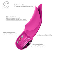 Вибратор для клитора Fun Factory VOLTA Magenta, гибкий двойной кончик — Просмотреть изображение 7