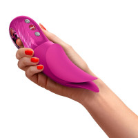 Вибратор для клитора Fun Factory VOLTA Magenta, гибкий двойной кончик — Просмотреть изображение 6