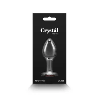 Скляна анальна пробка NS Novelties Crystal - Desires - Red Heart - Medium — Переглянути зображення 4