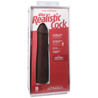 Фаллоимитатор Doc Johnson The Realistic Cock ULTRASKYN - 9 Inch Chocolate — Просмотреть изображение 8