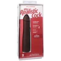 Фалоімітатор Doc Johnson The Realistic Cock ULTRASKYN - 9 Inch Chocolate — Просмотреть изображение 14
