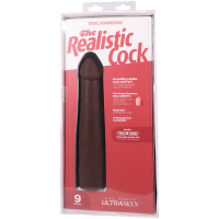 Фаллоимитатор Doc Johnson The Realistic Cock ULTRASKYN - 9 Inch Chocolate — Просмотреть изображение 9