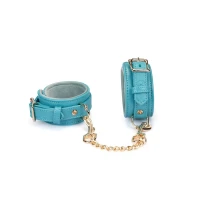 Наручники Liebe Seele Blue Lamb leather Wrist Cuffs with Velvet Lining — Переглянути зображення 1