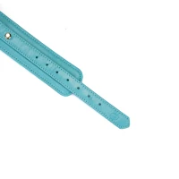 Наручники Liebe Seele Blue Lamb leather Wrist Cuffs with Velvet Lining — Переглянути зображення 6