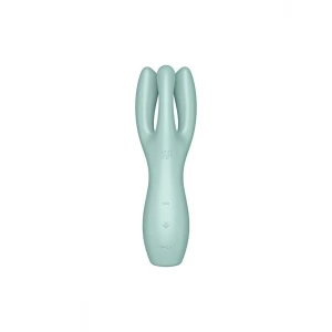 Кліторальний вібратор Satisfyer Threesome 3 Mint з трьома пальчиками