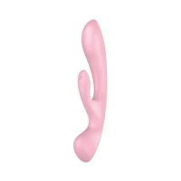 Двосторонній вібратор-кролик Satisfyer Triple Oh Pink (м'яте паковання!!!) — Просмотреть изображение 1