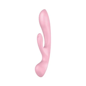 Двосторонній вібратор-кролик Satisfyer Triple Oh Pink (м'яте паковання!!!)