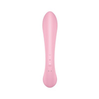 Двосторонній вібратор-кролик Satisfyer Triple Oh Pink (м'яте паковання!!!) — Переглянути зображення 4