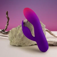 Вібратор-кролик Rocks Off Glo Girl - Rabbit (м'ята паковання!!!) — Переглянути зображення 10