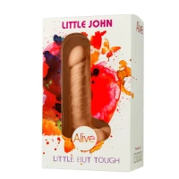 Фалоімітатор з присоскою Alive Little John, діаметр 3,5 см, ПВХ, об’ємна головка — Переглянути зображення 2