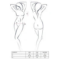 Комплект білизни під латекс Passion CAPRI SET XXL/XXXL black, міні-бікіні, стрінги, пояс для панчіх — Просмотреть изображение 3