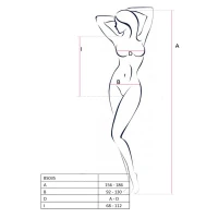 Бодістокінг Passion BS035 pink, боді, імітація топа та трусиків — Переглянути зображення 4