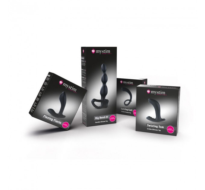 Массажер простаты Mystim Flexing Flavio с моделированием формы для электростимулятора, диаметр 3 см