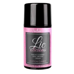 Гель для мінету Sensuva Lic-o-licious Cotton Candy (50 мл), оліїстий, без цукру (фактичний об’єм 50 мл)
