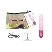 Вібратор-кролик Love To Love Hello Rabbit Rose з гнучким стовбуром і стимуляцією точки G, 2 мотори — Переглянути зображення 6