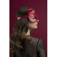 Маска кішечки Feral Feelings - Catwoman Mask, натуральна шкіра, червона — Просмотреть изображение 2