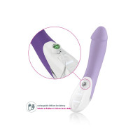 Мощный вибратор Mystim Terrific Truman Purple с двумя моторами и выраженной головкой