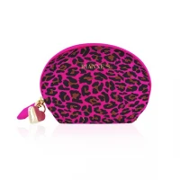 Мини вибромассажер Rianne S: Lovely Leopard Purple, 10 режимов работы, косметичка-чехол — Просмотреть изображение 3