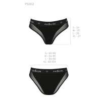 Трусики з прозорою вставкою Passion PS002 PANTIES S, black — Переглянути зображення 6