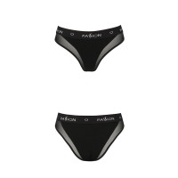 Трусики с прозрачной вставкой Passion PS002 PANTIES S, black