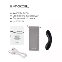 Кліторальний вібратор Svakom Echo Black — Переглянути зображення 7